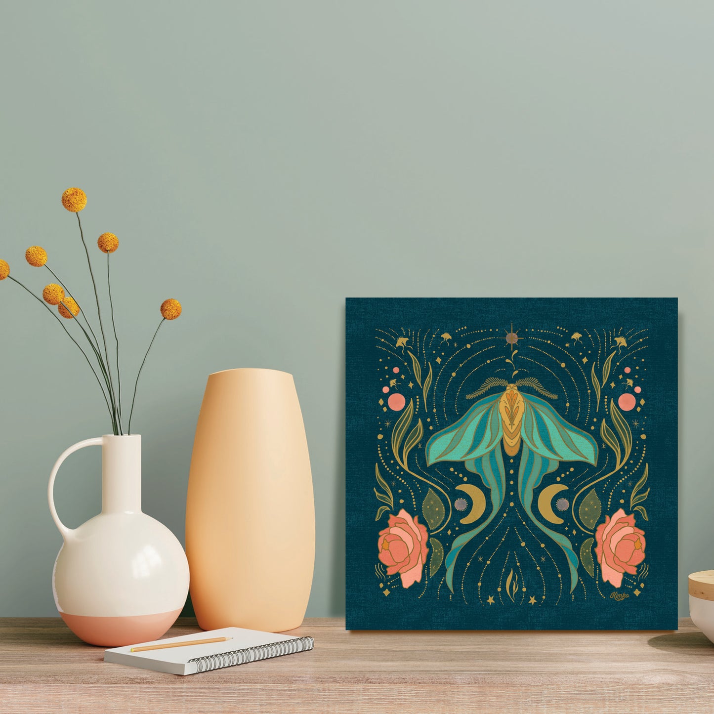 The Magical Luna Moth | Botanical Art Print