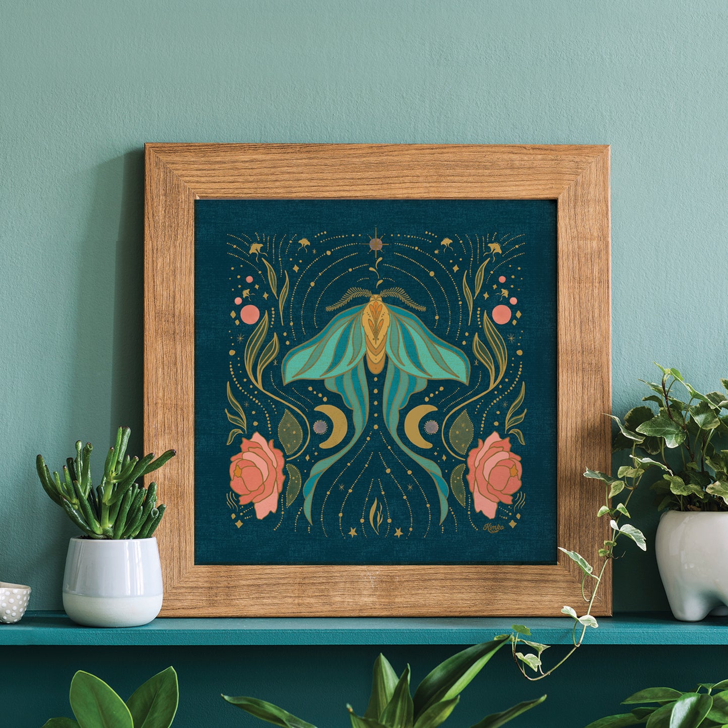 The Magical Luna Moth | Botanical Art Print