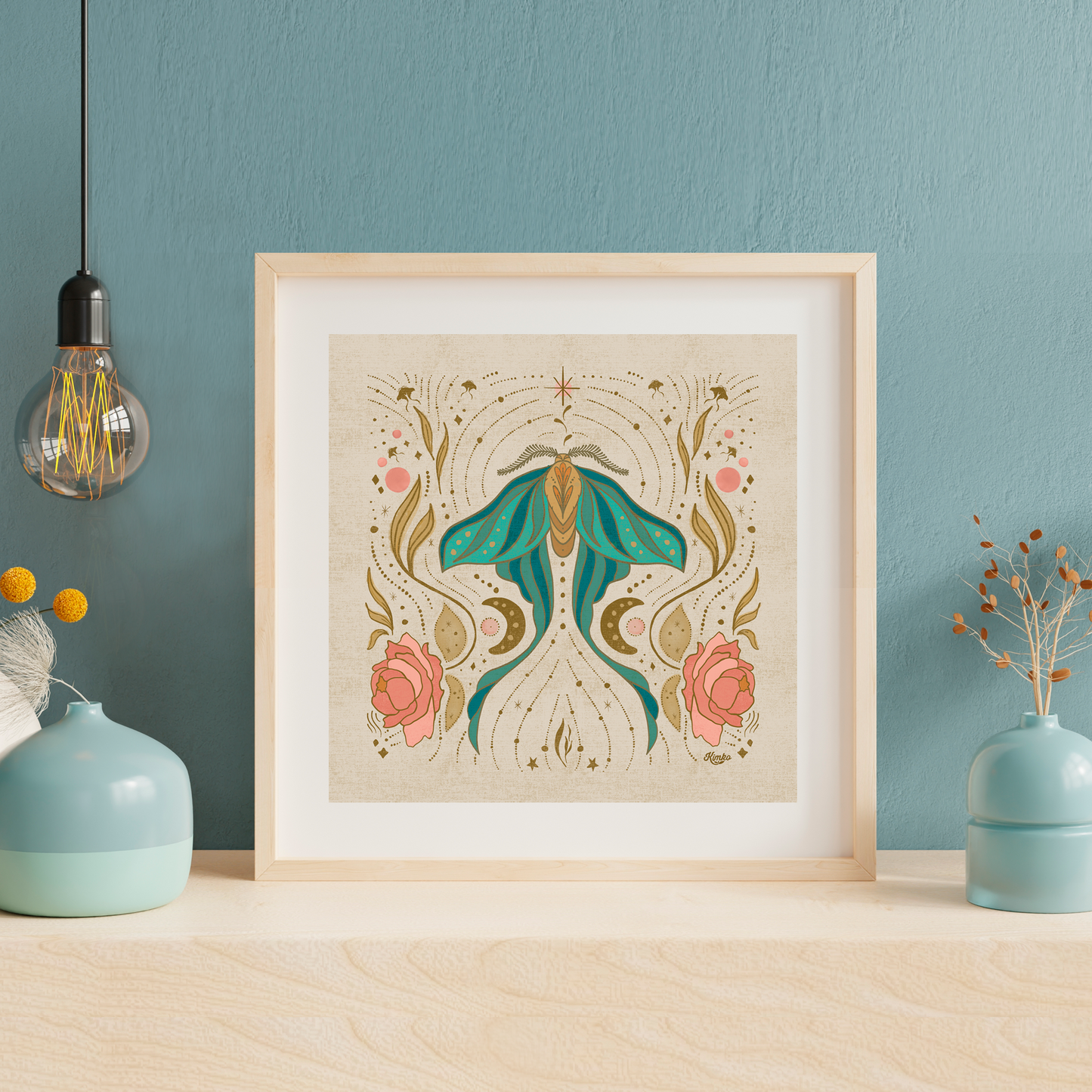 The Magical Luna Moth | Botanial Wall Print