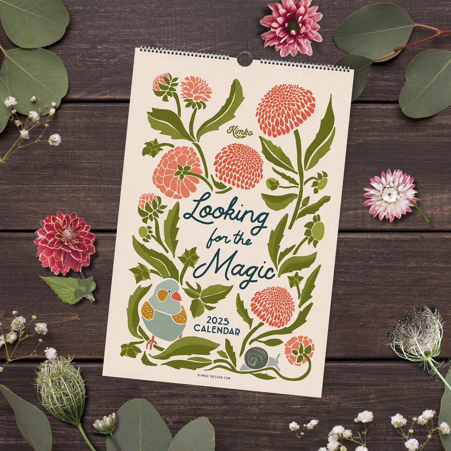 "Looking for the Magic" 2025 Botanical Wall Calendar