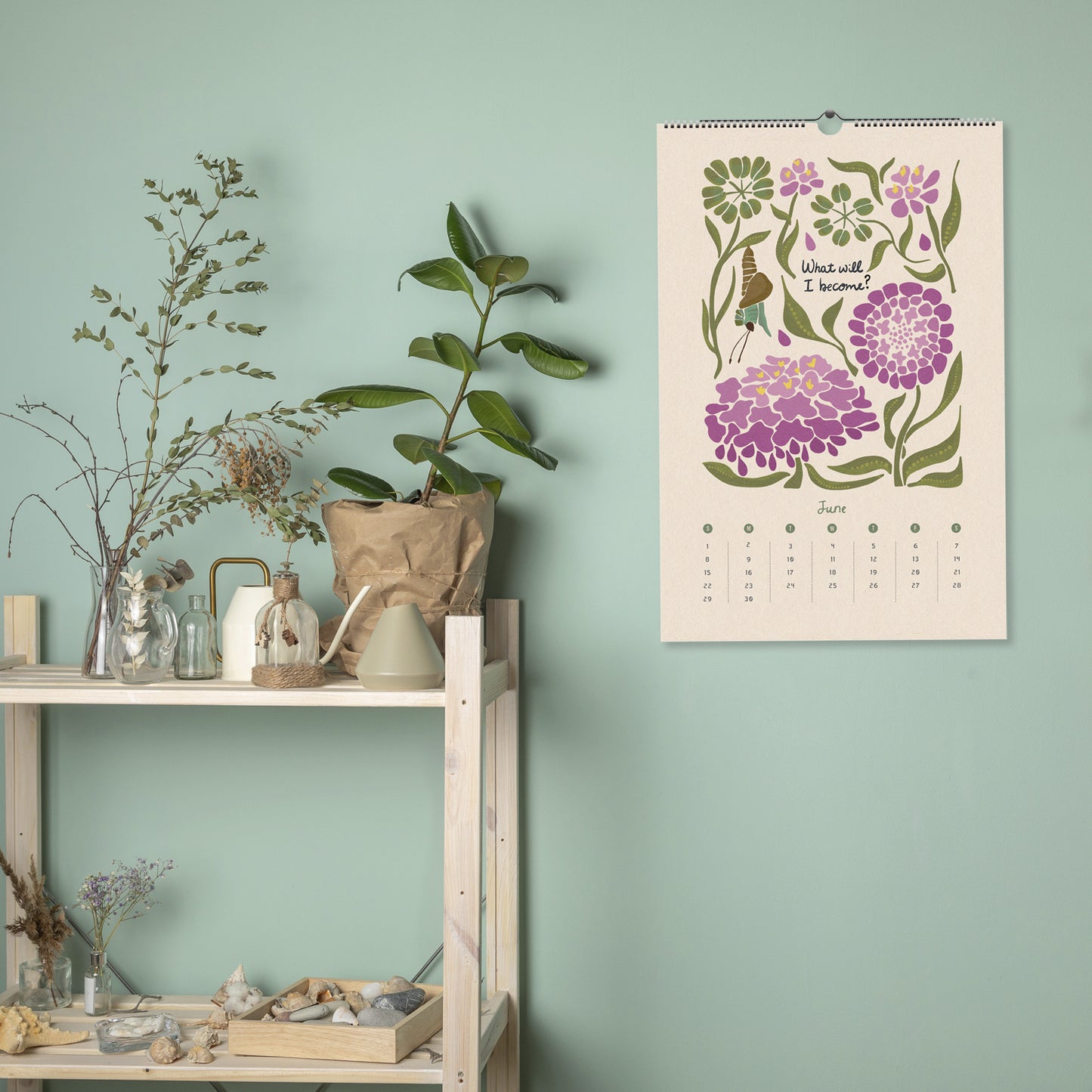 "Looking for the Magic" 2025 Botanical Wall Calendar
