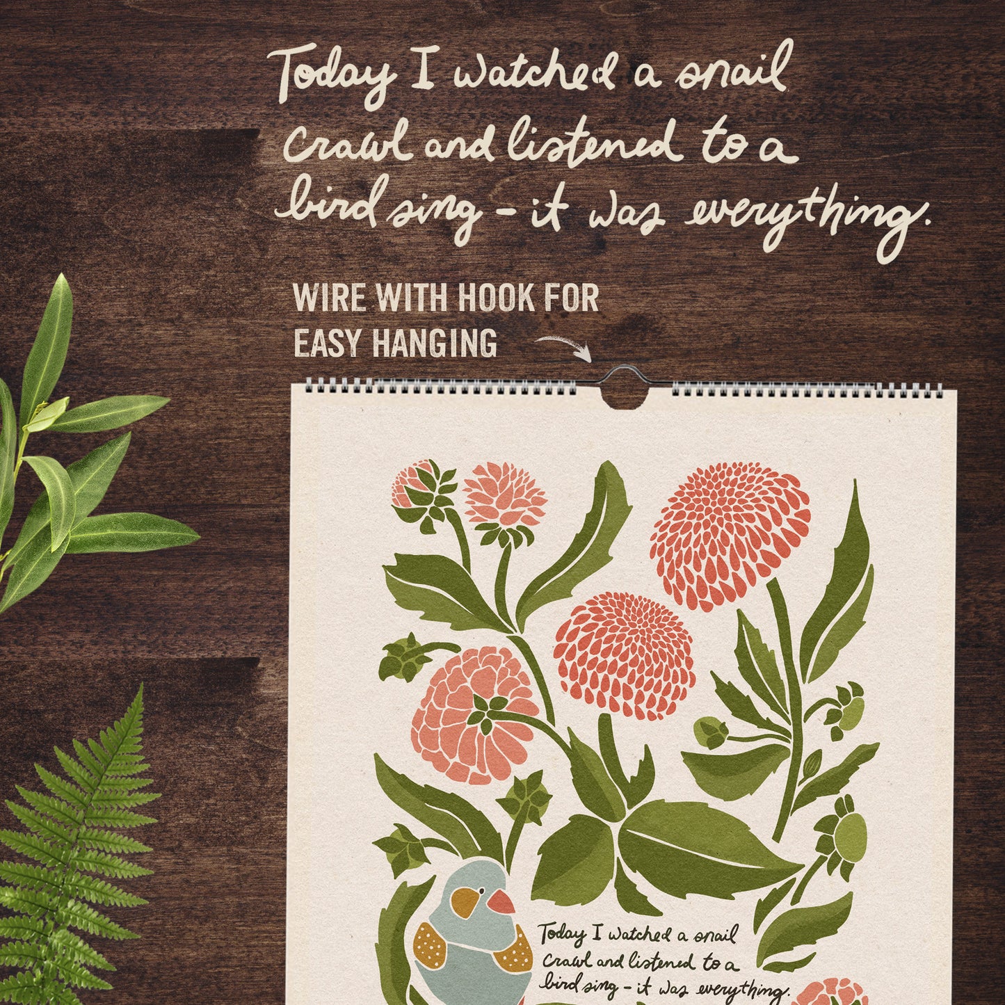 "Looking for the Magic" 2025 Botanical Wall Calendar