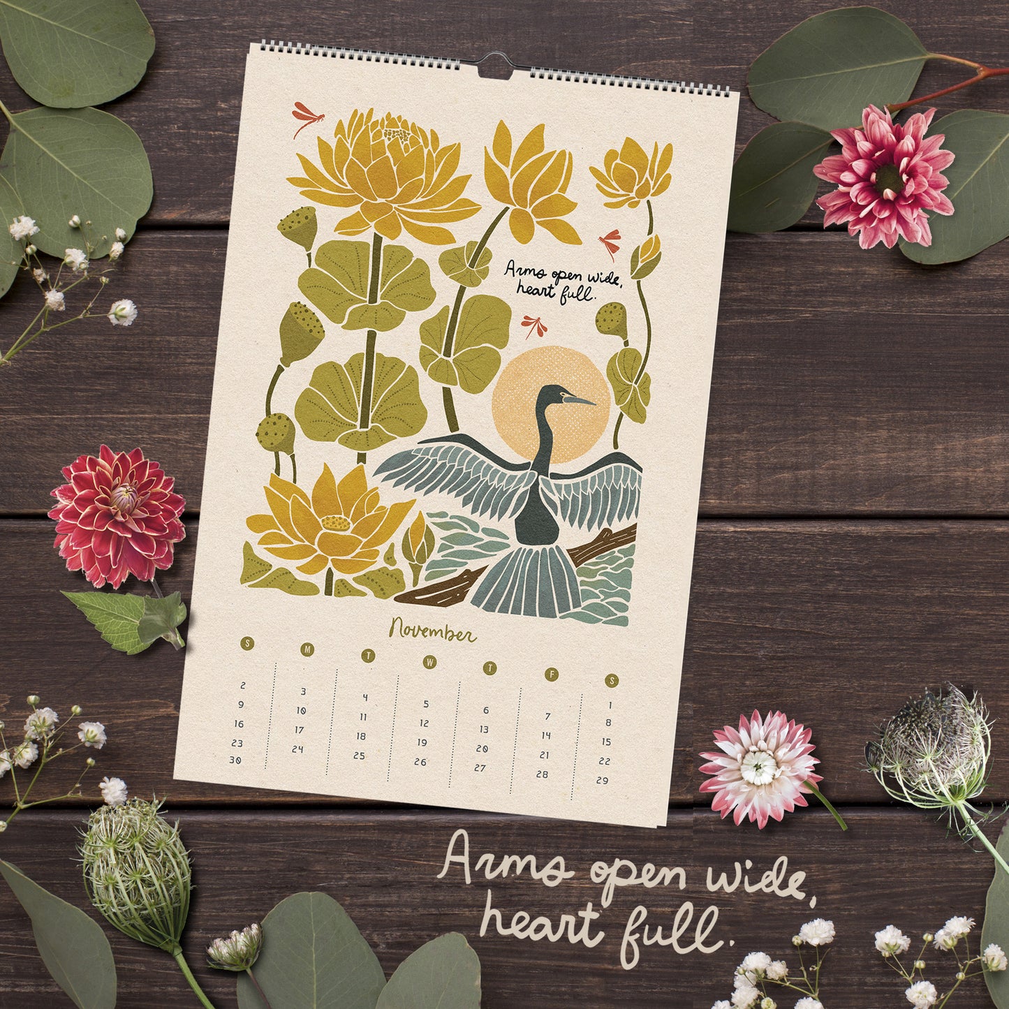 "Looking for the Magic" 2025 Botanical Wall Calendar