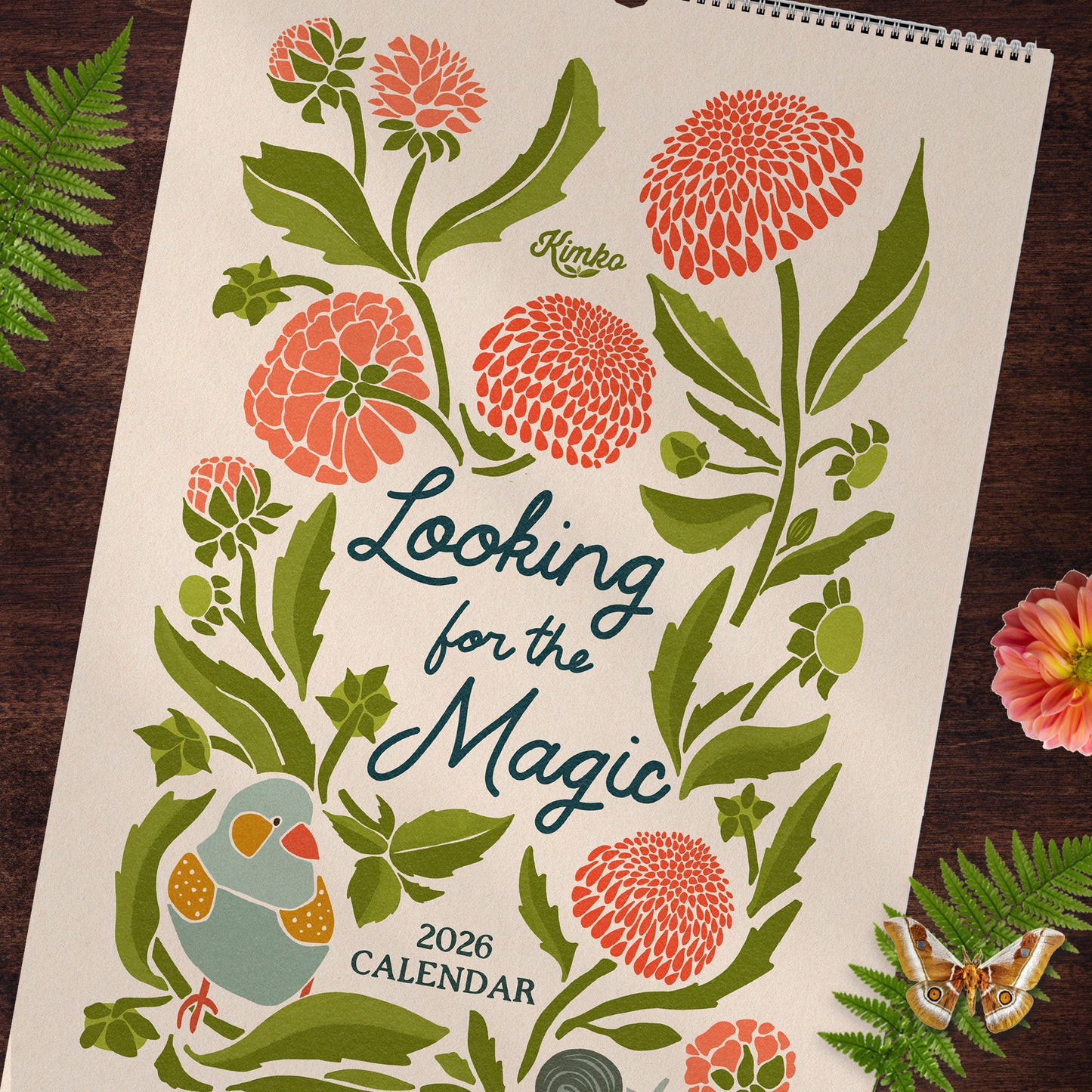 2026 "Looking for the Magic" Artist - Illustrated Botanical Calendar, 1st Edition