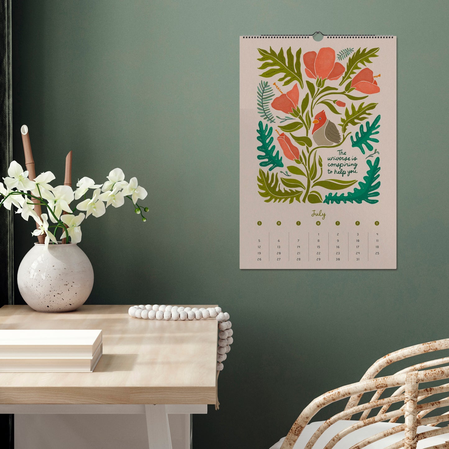 2026 "Looking for the Magic" Artist - Illustrated Botanical Calendar, 1st Edition