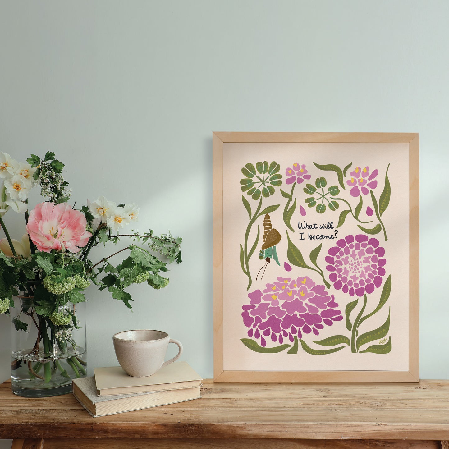 "What Will I become" | Botanical Moth Art Print