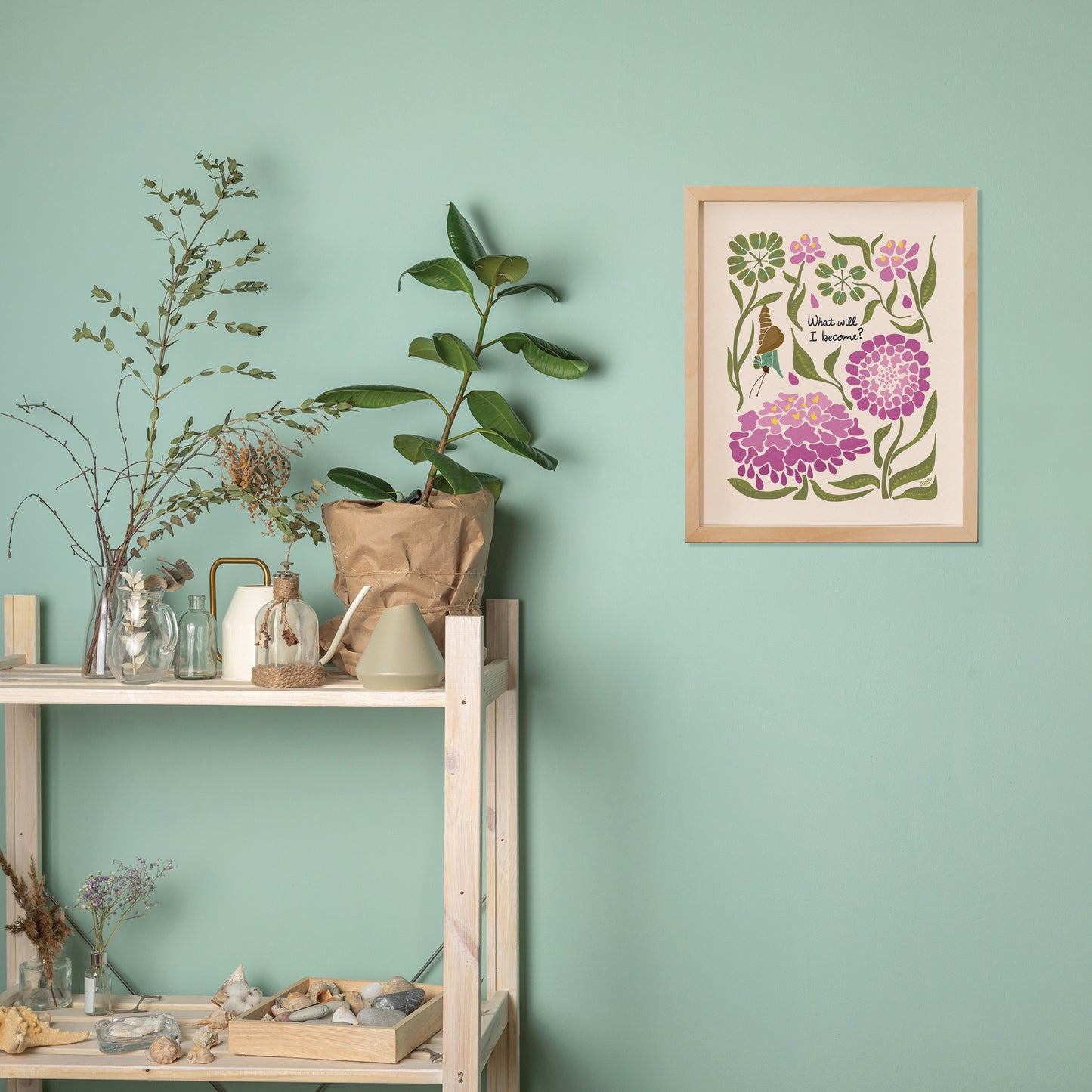 "What Will I become" | Botanical Moth Art Print
