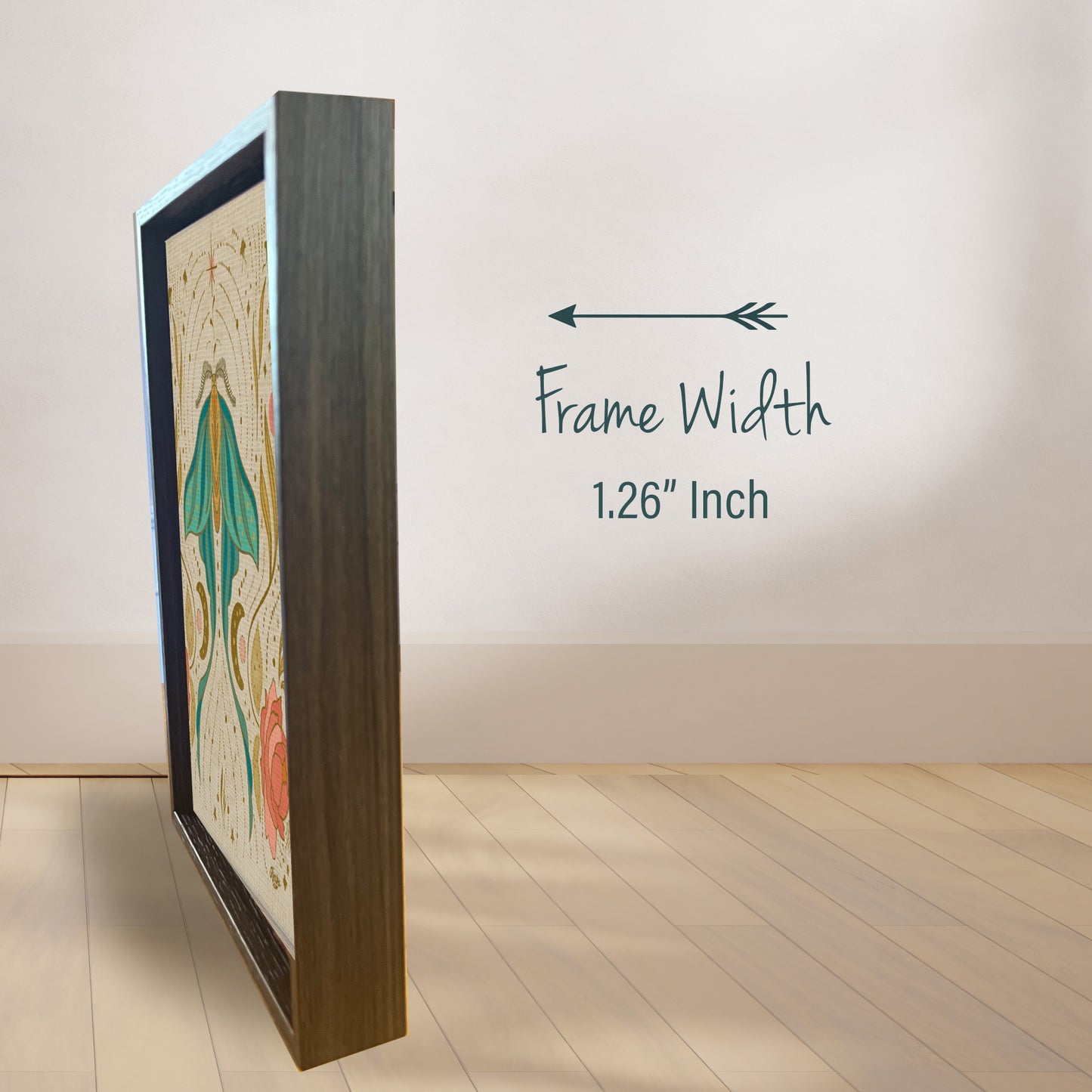 The Magical Luna Moth | Framed Canvas Wall Art