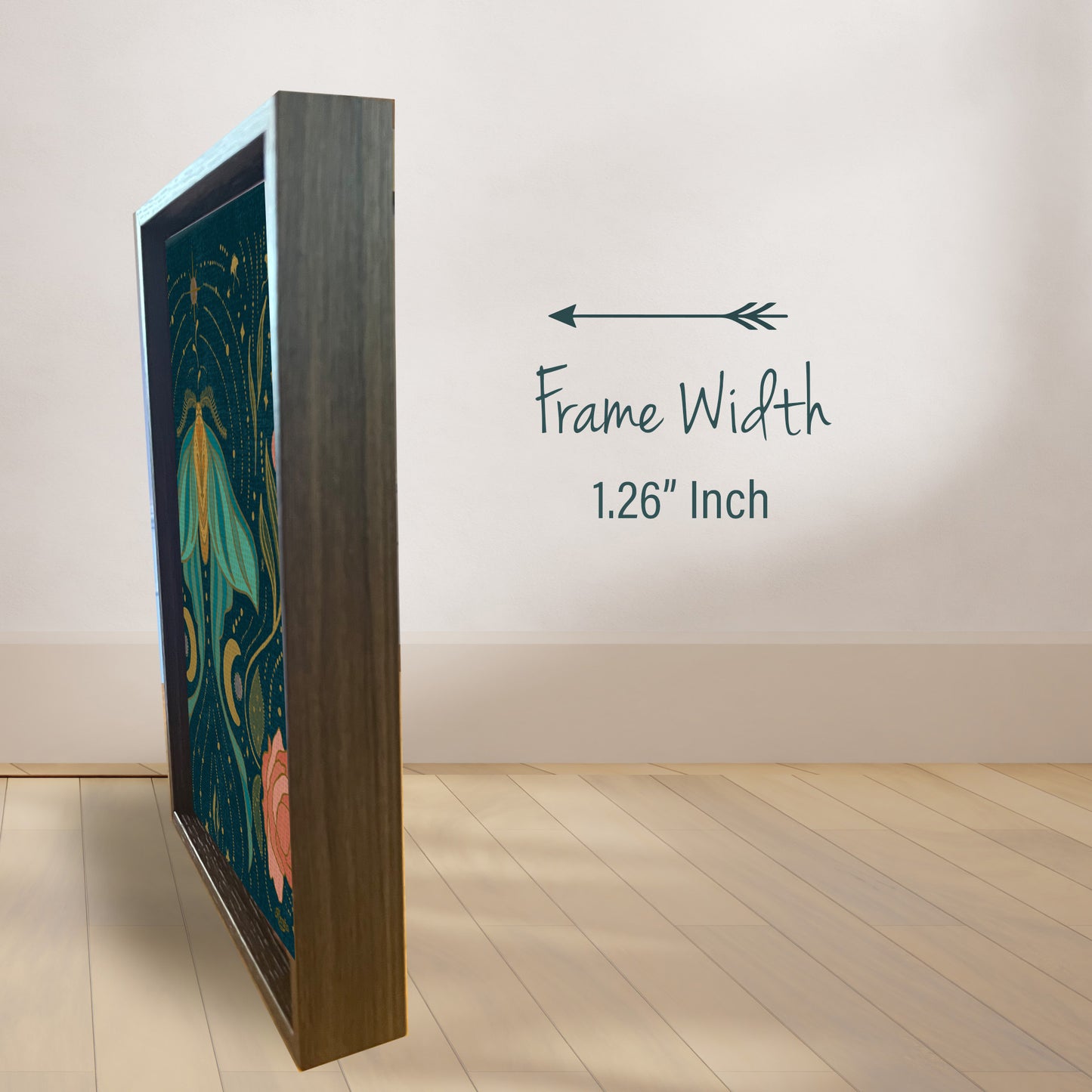 The Magical Luna Moth | Framed Canvas Wall Art