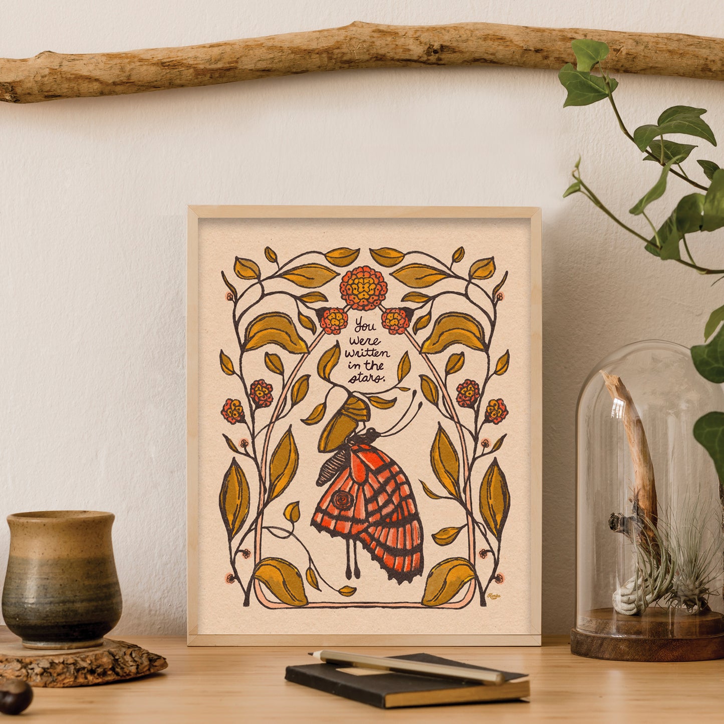 Butterfly + Lantana | "You were written in the stars."