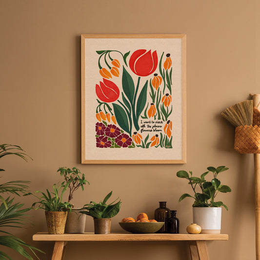 London Blooms | Botanical Wall Print