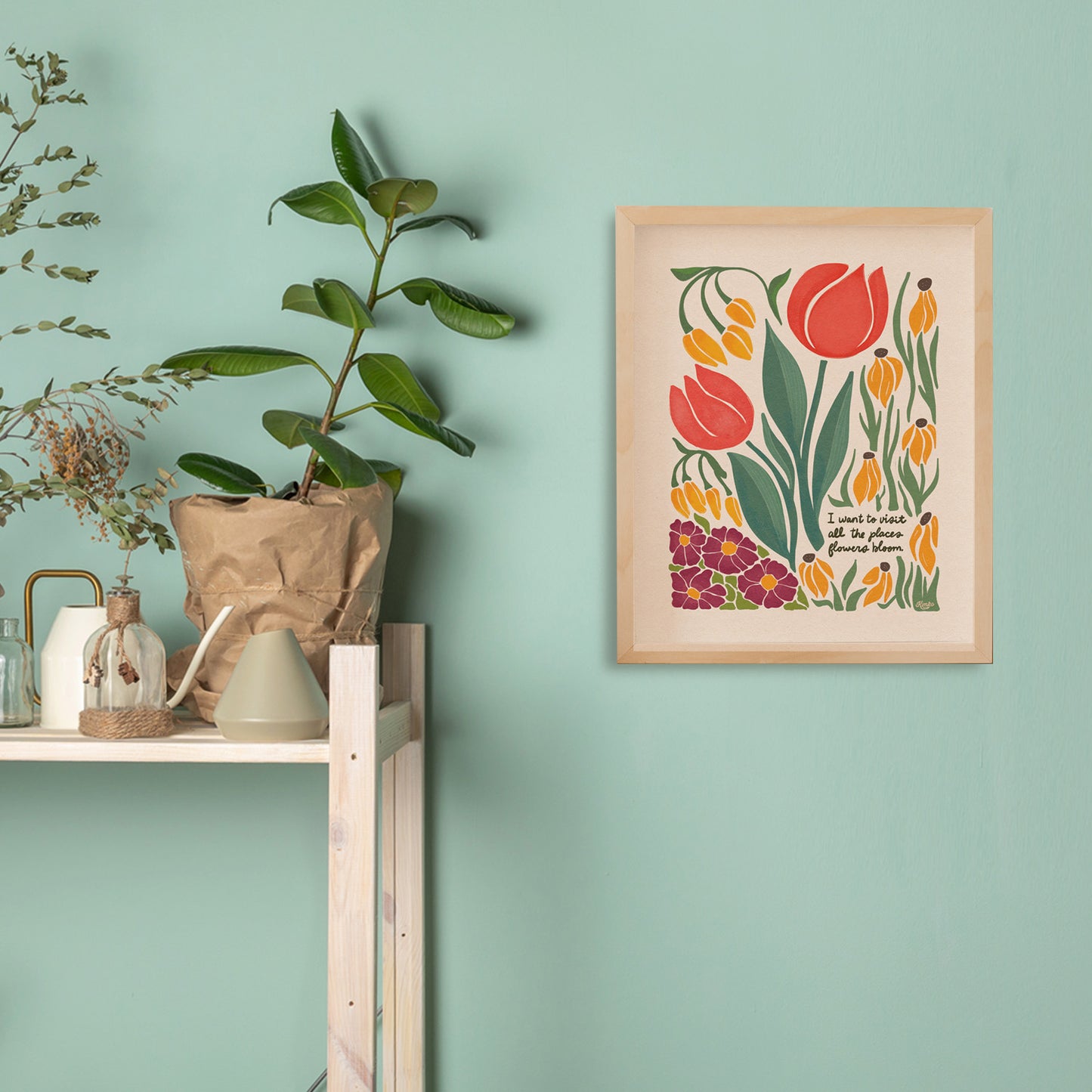 London Blooms | Botanical Wall Print