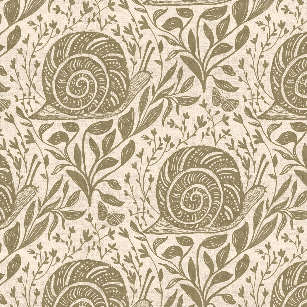 Sylvie the Snail Wallpaper in Sandstone