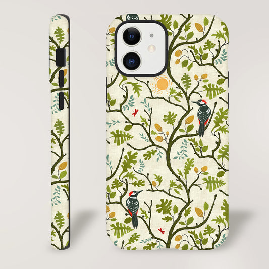 Into the Oaks Woodpecker Print | Apple iPhone Tough Case