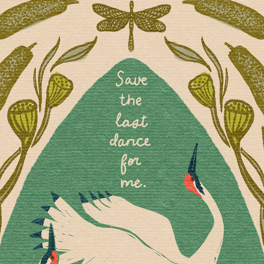 The Dance of the Whooping Cranes | Art Print