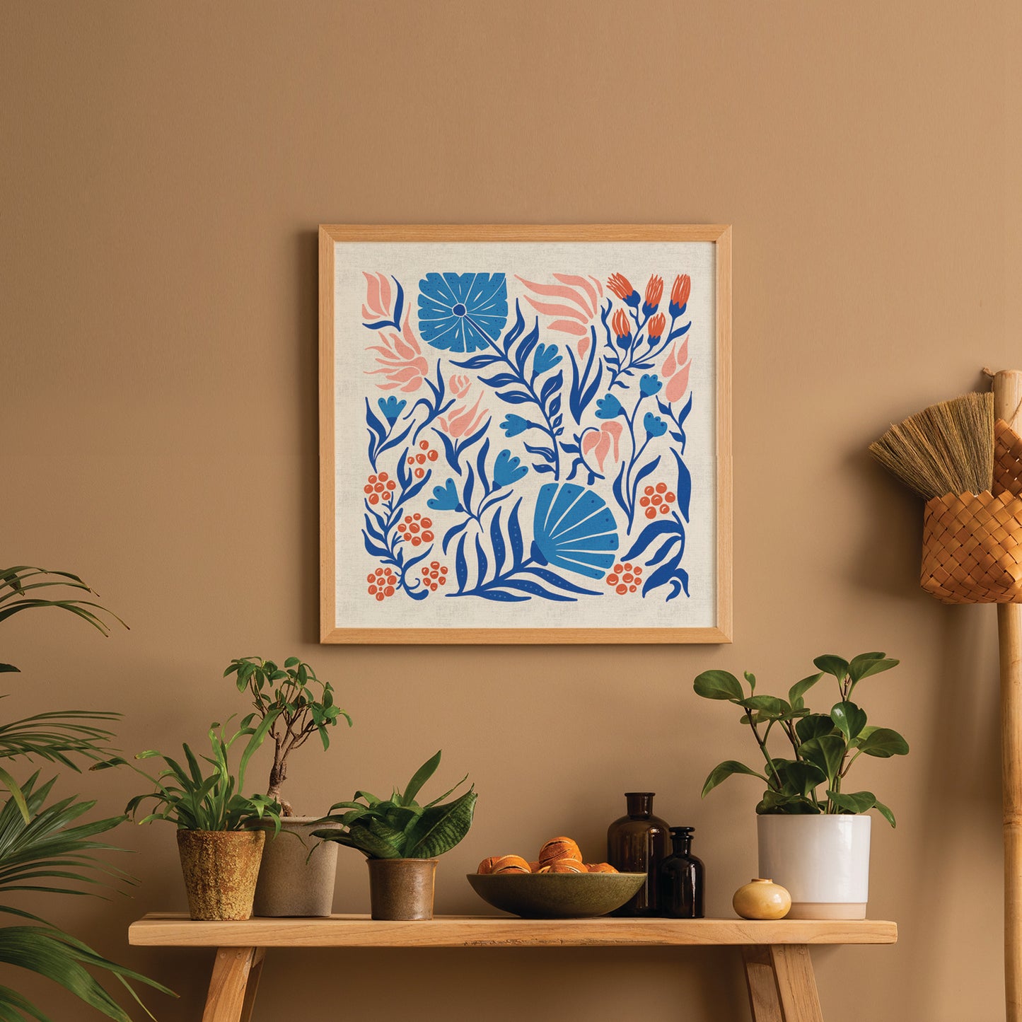 Wildflowers Folk Florals | Botanical Art Print