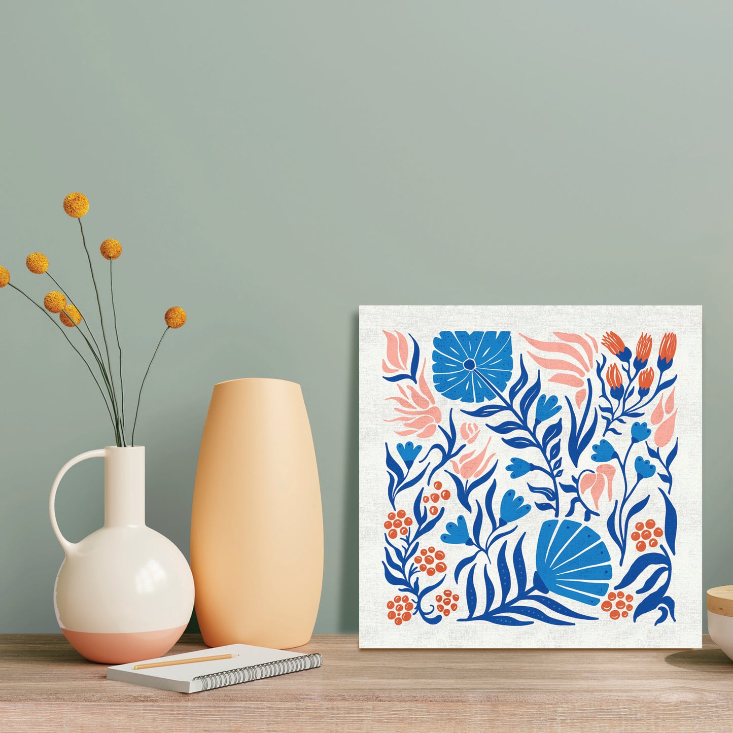 Wildflowers Folk Florals | Botanical Art Print