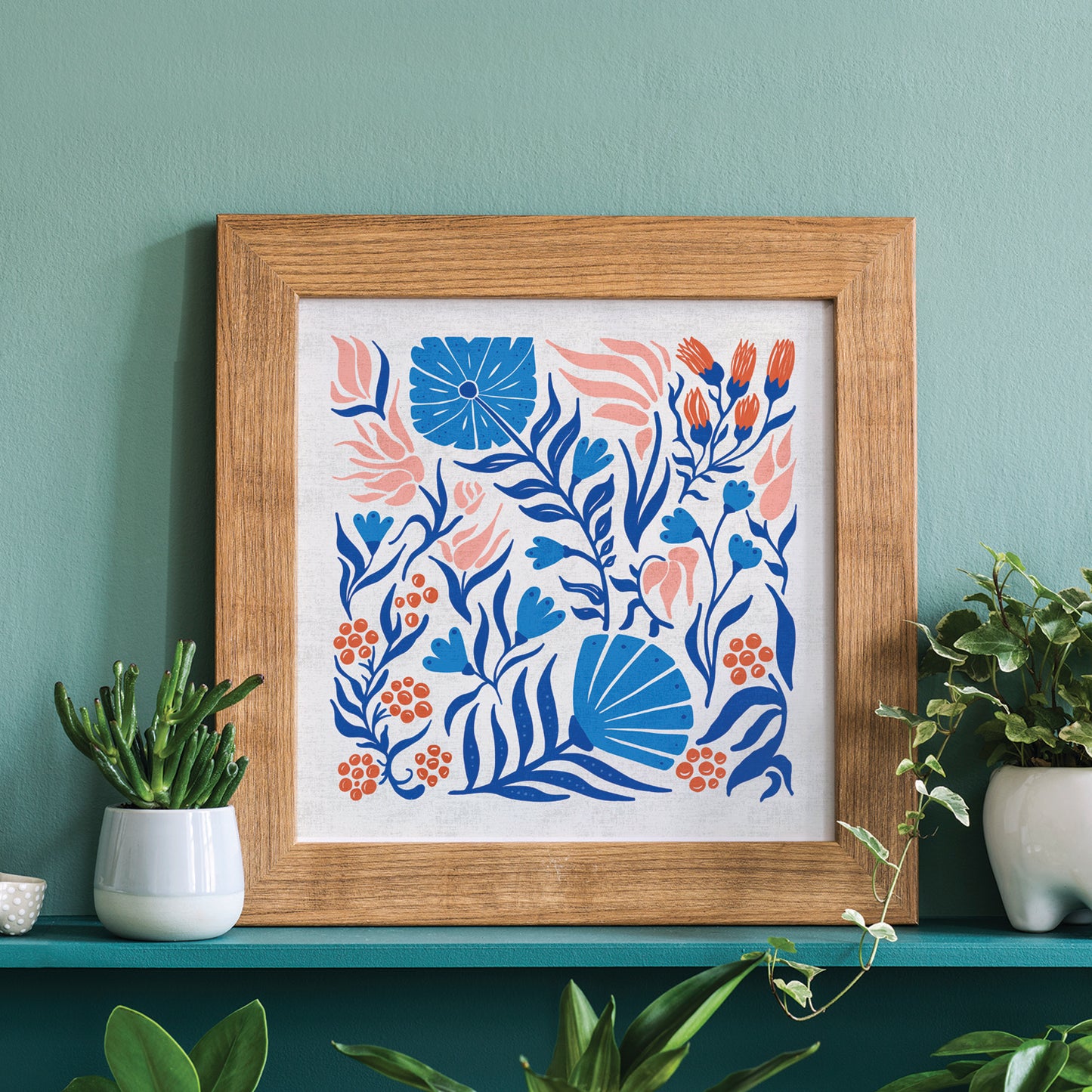 Wildflowers Folk Florals | Botanical Art Print