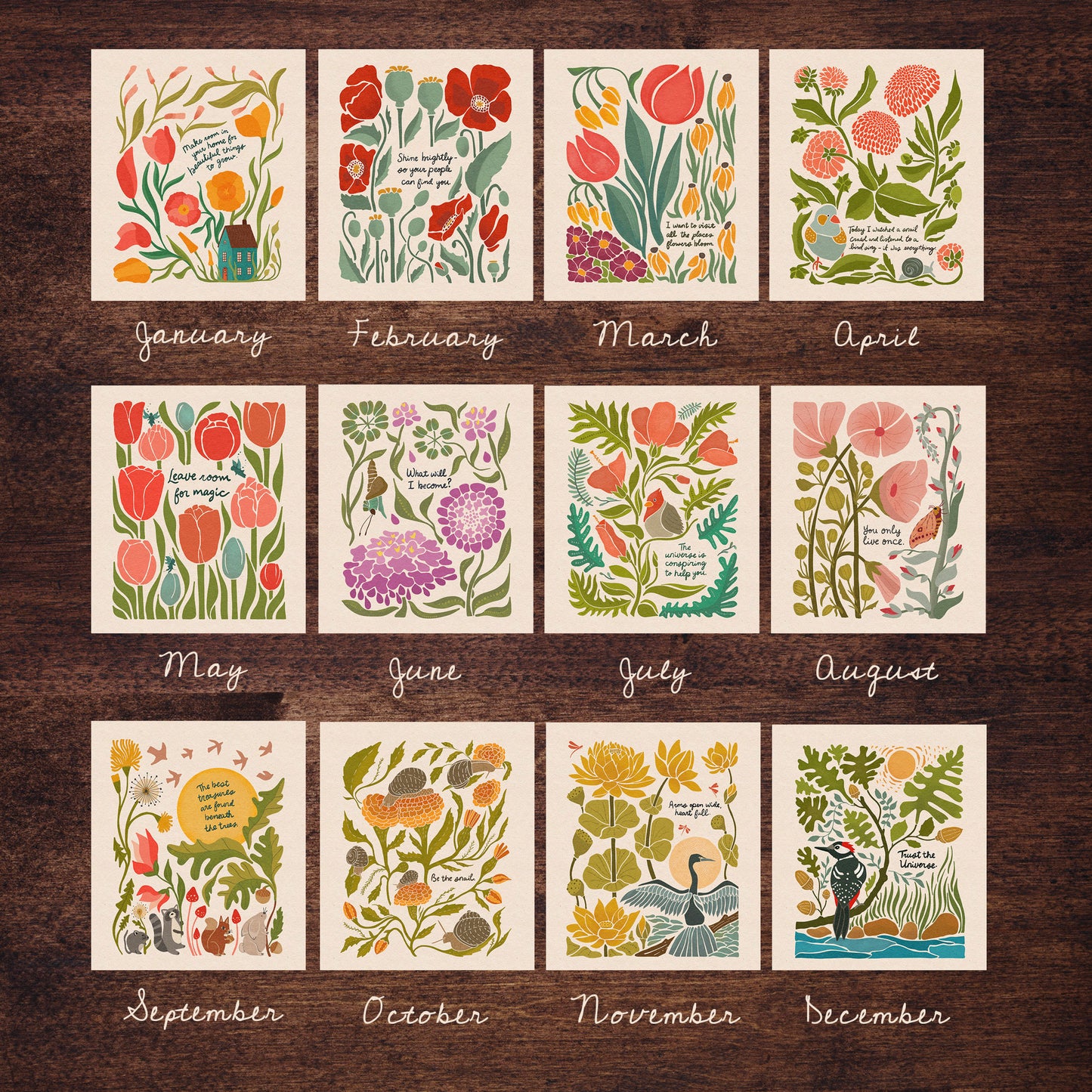 2026 Looking for the Magic Botanical Calendar 1st Edition | Slim Style