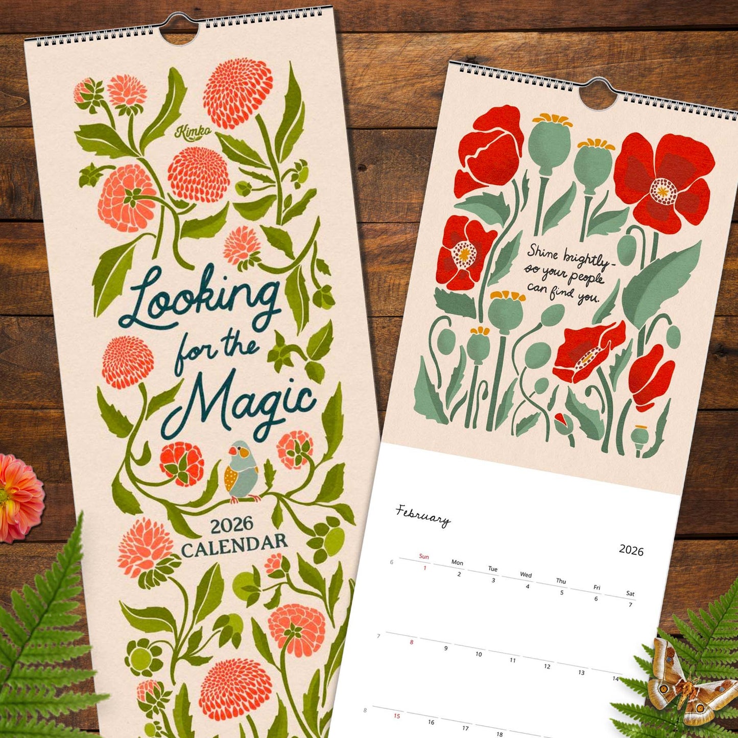 2026 Looking for the Magic Botanical Calendar 1st Edition | Slim Style
