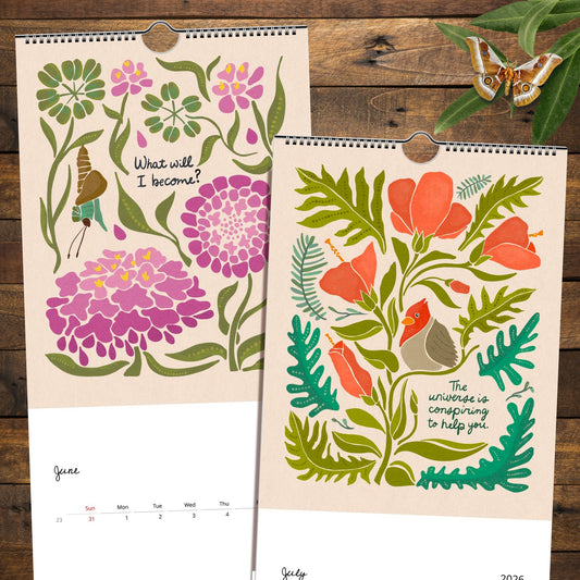 2026 Looking for the Magic Botanical Calendar 1st Edition | Slim Style