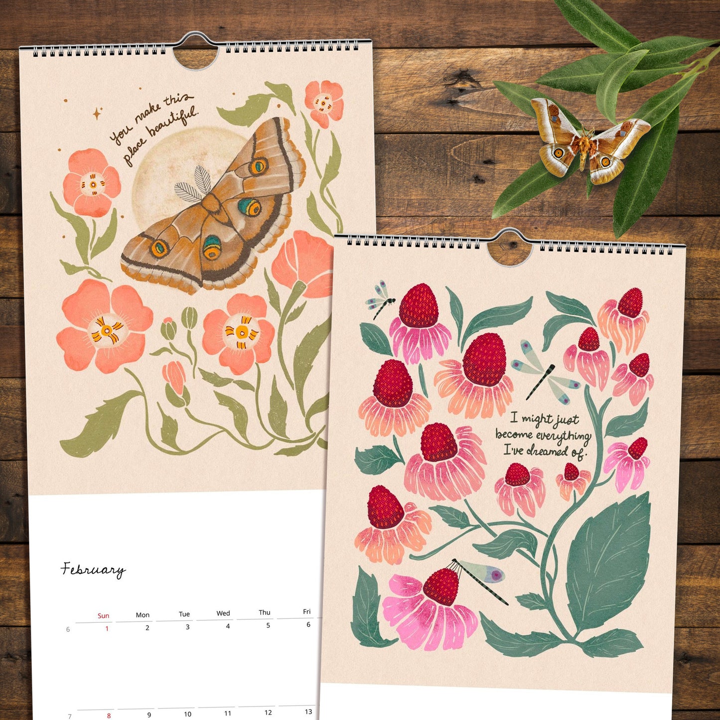 2026 Looking for the Magic Botanical Calendar 2nd Edition | Slim Style