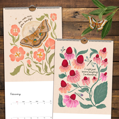 2026 Looking for the Magic Botanical Calendar 2nd Edition | Slim Style