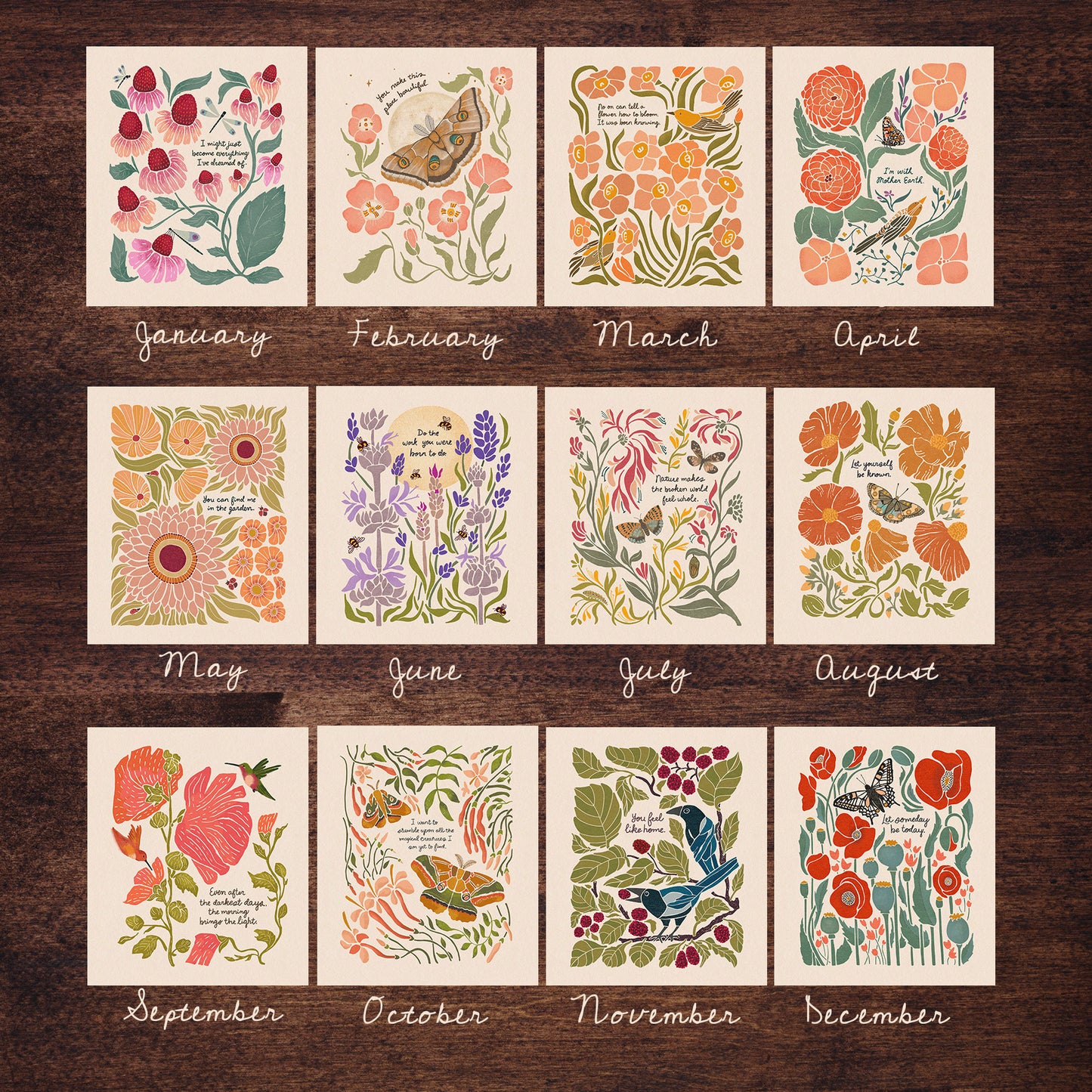 2026 Looking for the Magic Botanical Calendar 2nd Edition | Slim Style