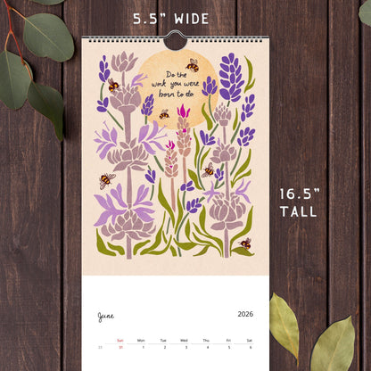 2026 Looking for the Magic Botanical Calendar 2nd Edition | Slim Style
