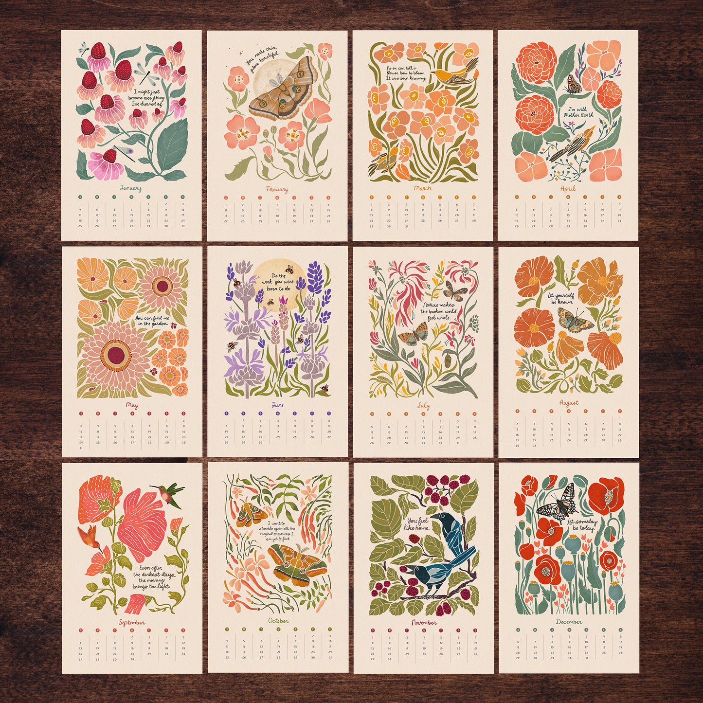2026 "Looking for the Magic" Artist - Illustrated Botanical Calendar, 2nd Edition