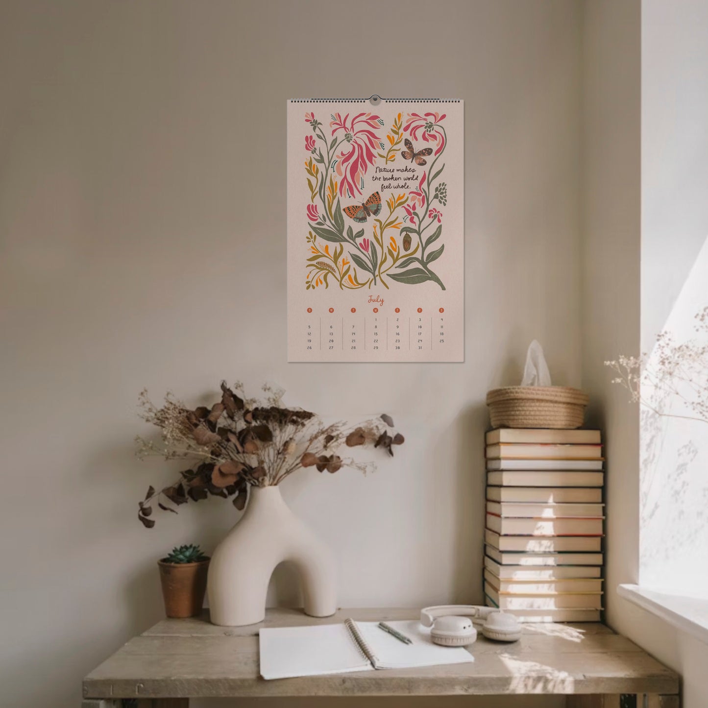 2026 "Looking for the Magic" Artist - Illustrated Botanical Calendar, 2nd Edition