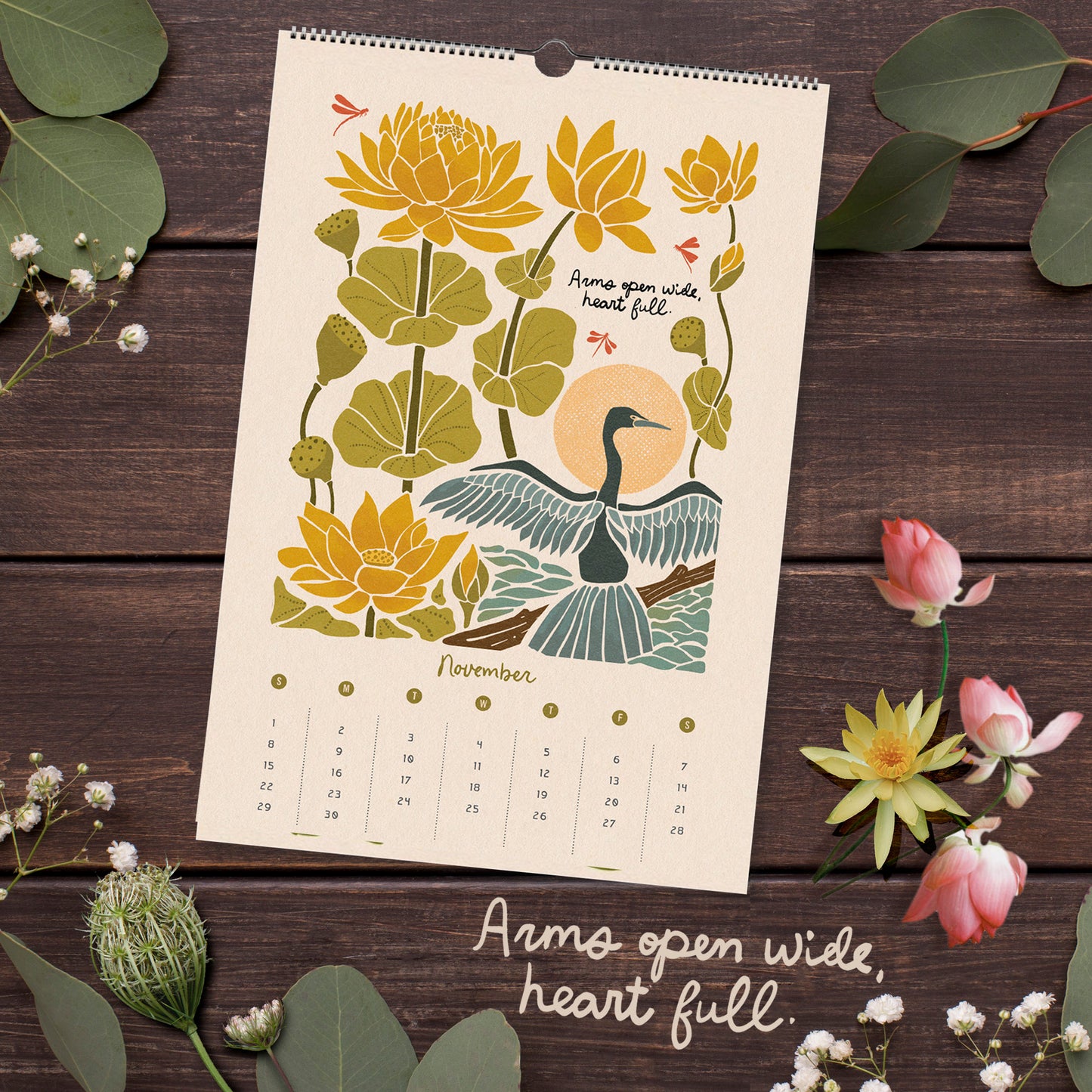 2026 "Looking for the Magic" Artist - Illustrated Botanical Calendar, 1st Edition