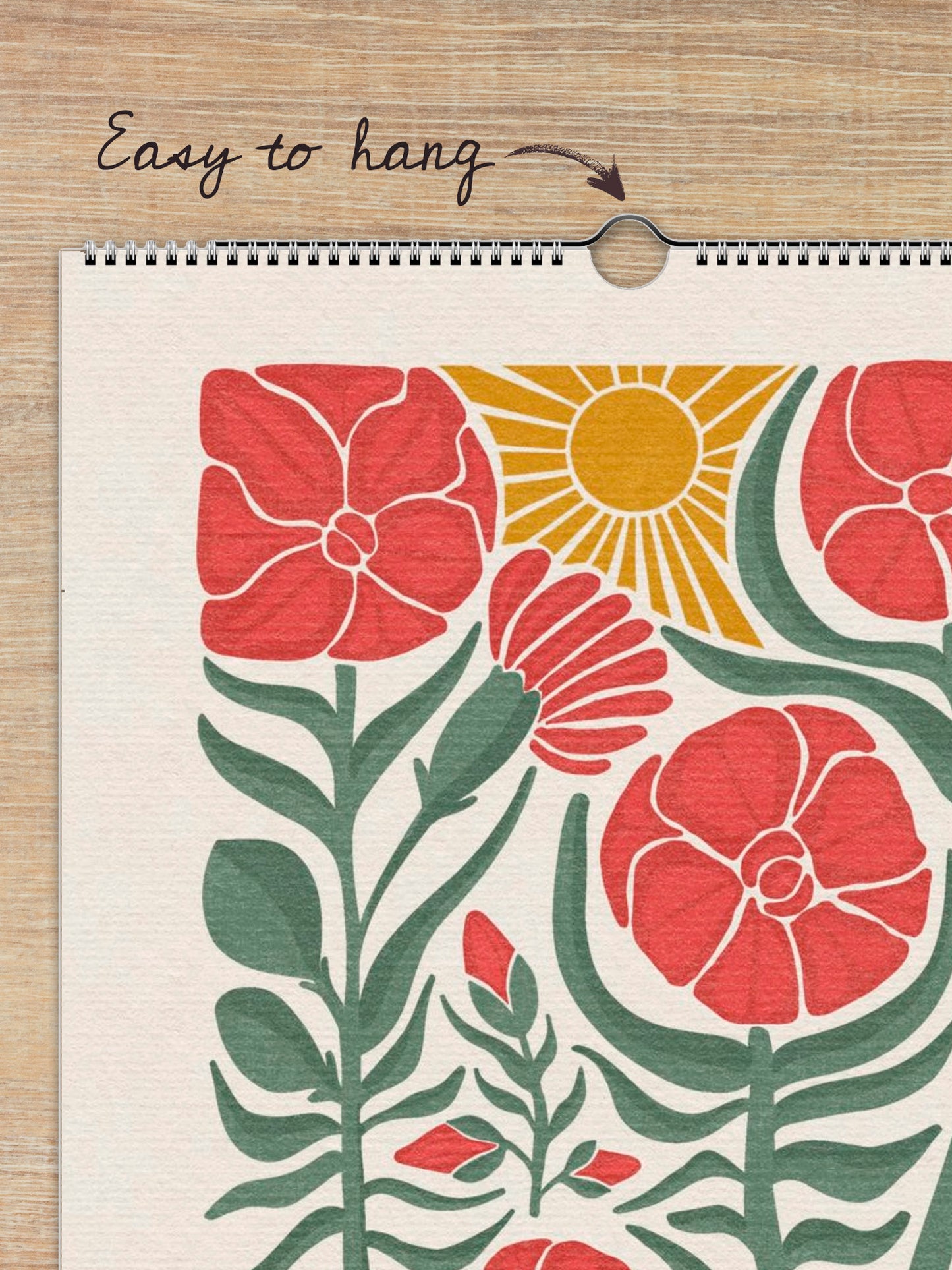 2026 In the Garden 12 Month Floral Blooms Calendar & To-Do List for Nature Lovers