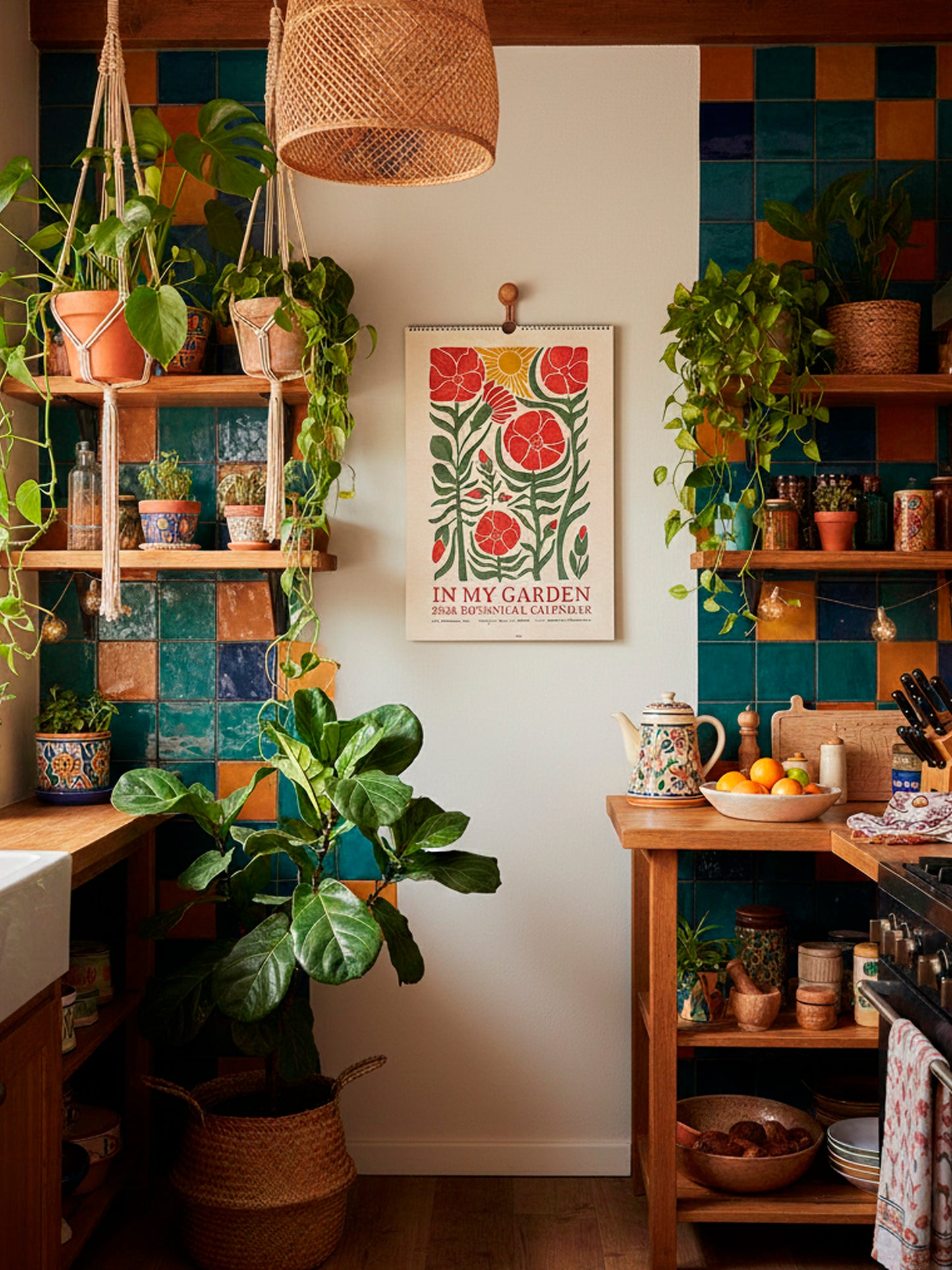 2026 In the Garden 12 Month Floral Blooms Calendar & To-Do List for Nature Lovers