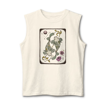 Pisces Sleeveless Unisex Muscle Tank | 100% Cotton