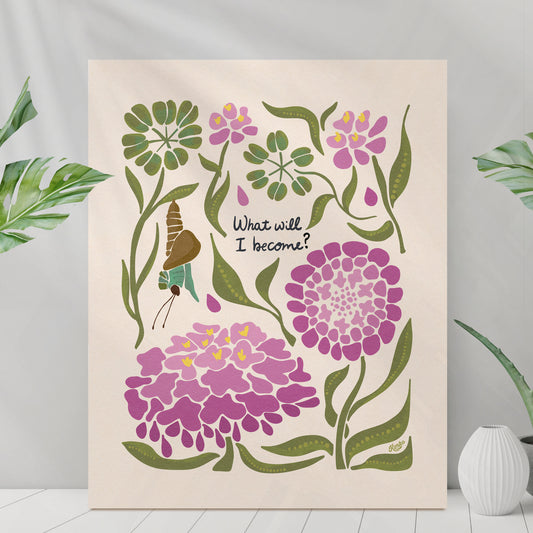 "What Will I become"  | Botanical Moth Art Print