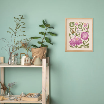 "What Will I become"  | Botanical Moth Art Print
