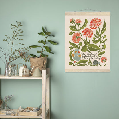 "Today I watched a snail crawl and a bird sing - it was everything." |The Bird and the Snail