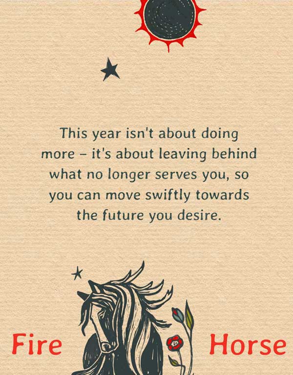 The Year of the Fire Horse | Art Print