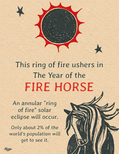 The Year of the Fire Horse | Art Print