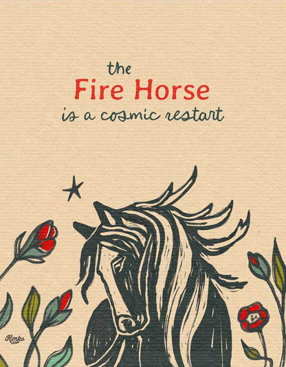 The Year of the Fire Horse | Art Print