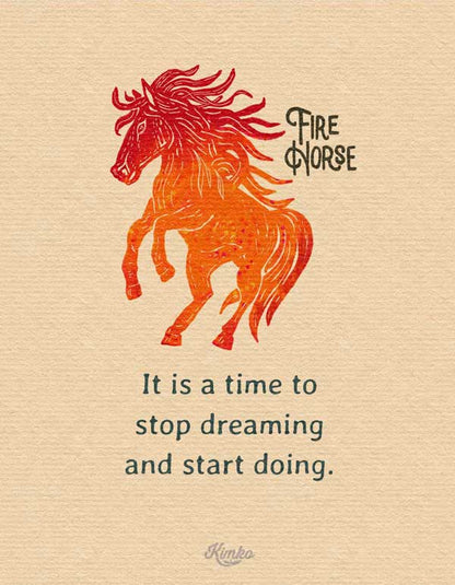 The Year of the Fire Horse | Art Print