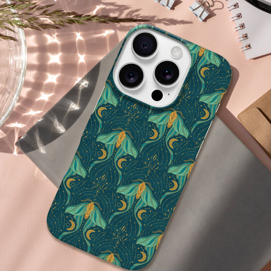 Luna Moth Celestial Pattern Print | Apple iPhone Slim Case