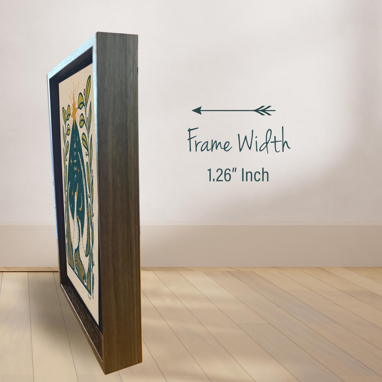 The Albatross & The Moon | Framed Canvas Print