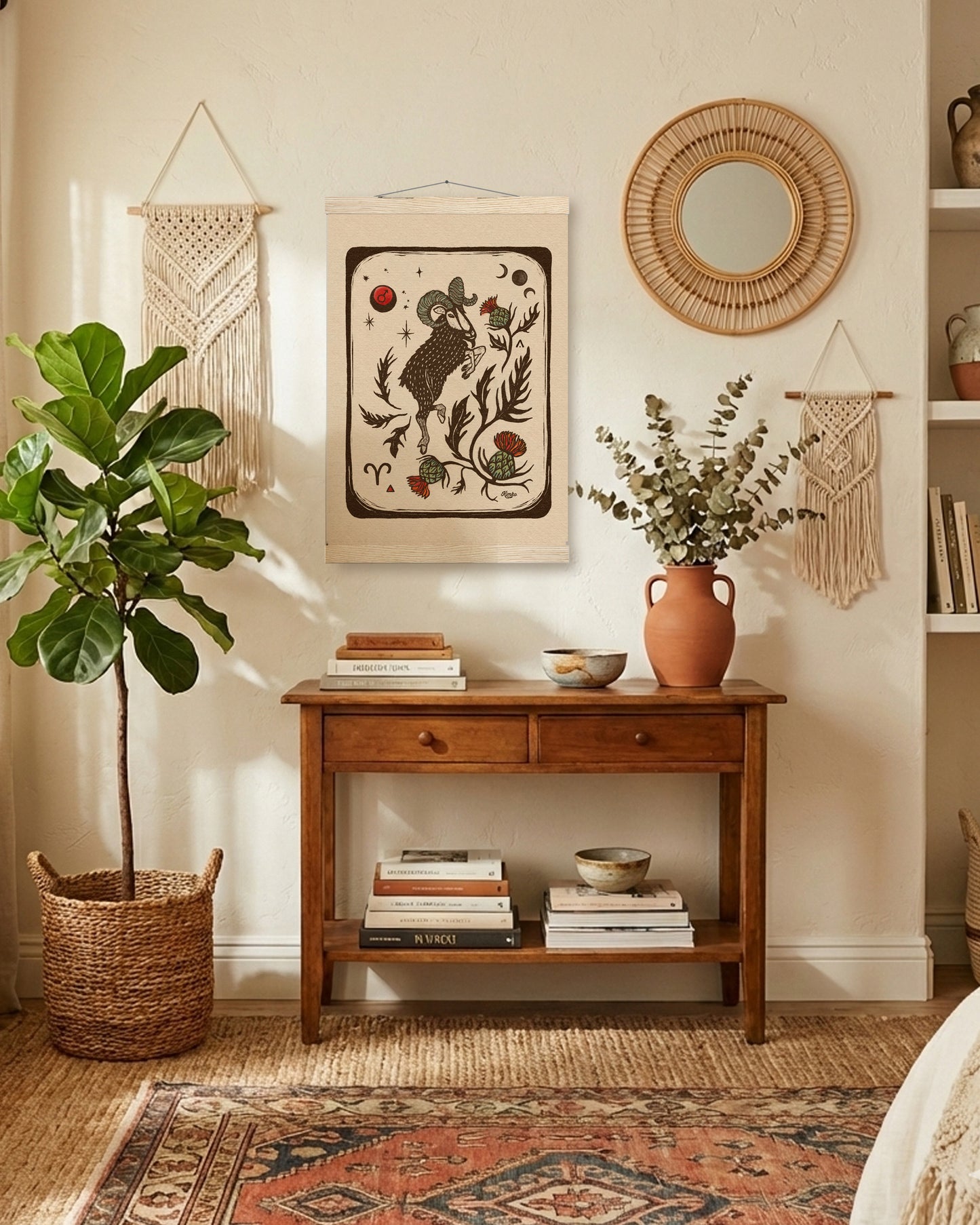 Aries Folk Art | Wooden Hanger