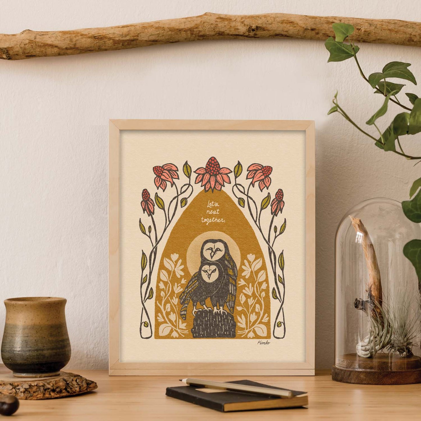 Barn Owls by Moonlight | Art Print