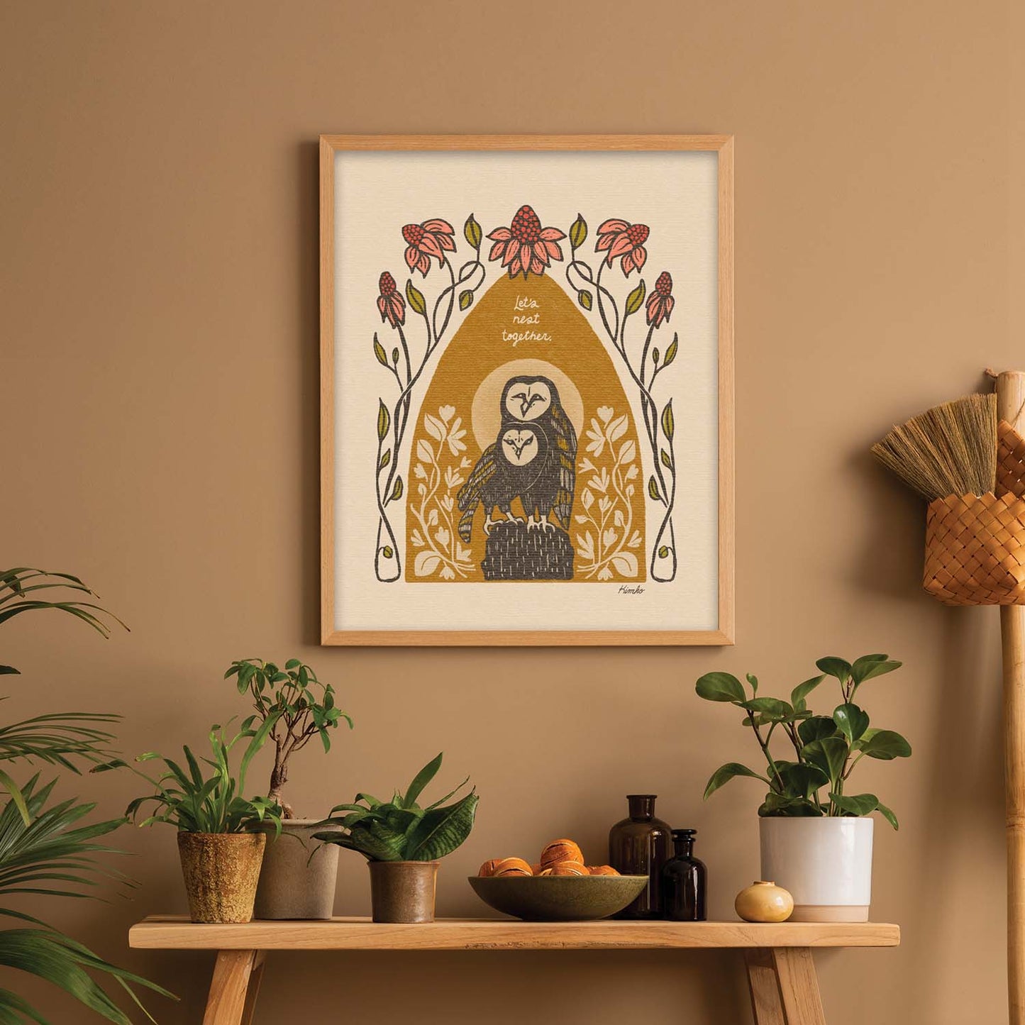 Barn Owls by Moonlight | Art Print