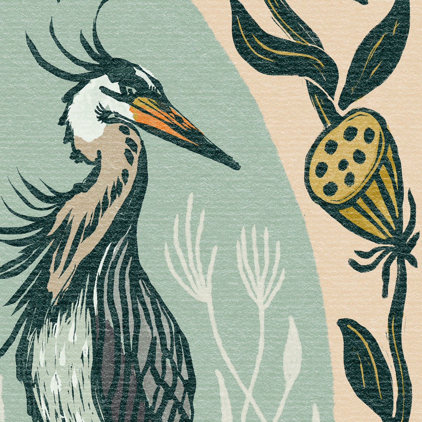 The Great Blue Heron | Art Print