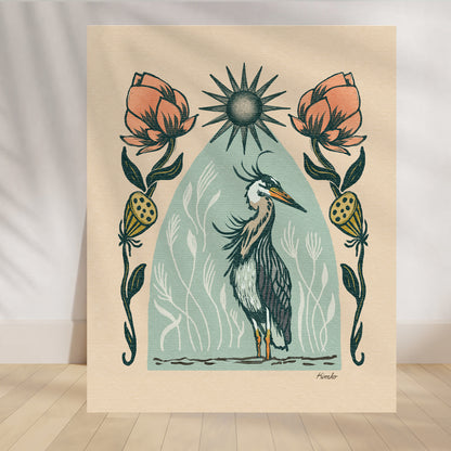 The Great Blue Heron | Art Print