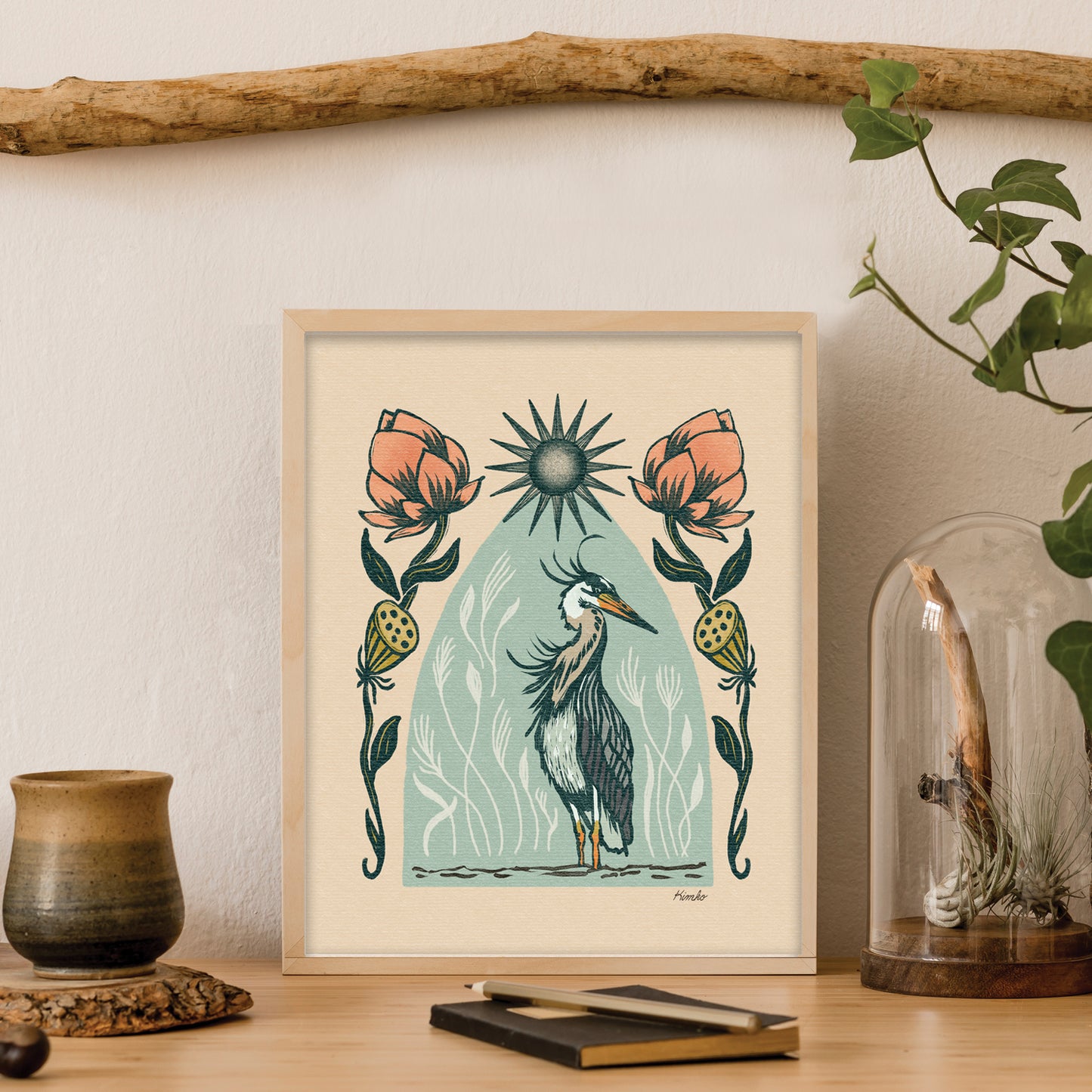The Great Blue Heron | Art Print